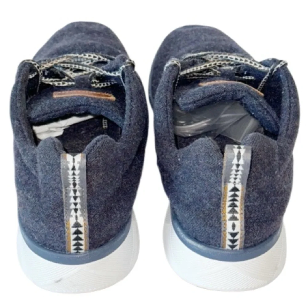 Pendleton Womens Navy Heather Wool Water Resistant Sneaker Shoes Size 9 Washable